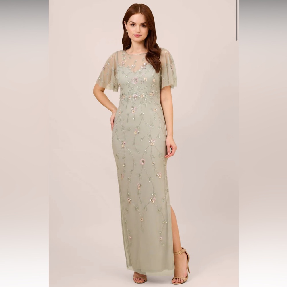 Adrianna Papell Beaded Gown